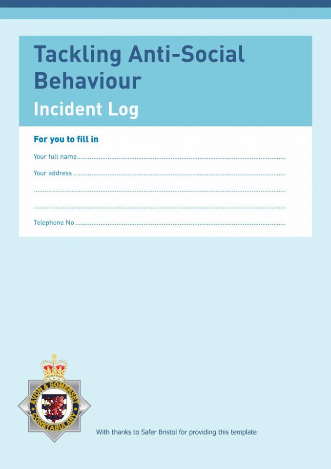 ASB Incident Diary & Leaflet  (ASB007)_Page_1