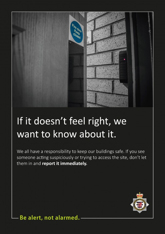 Be Alert, Not Alarmed Poster - Doors (I011)