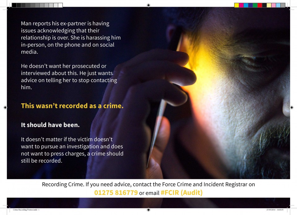 Crime Recording Poster Version 1 (I002)