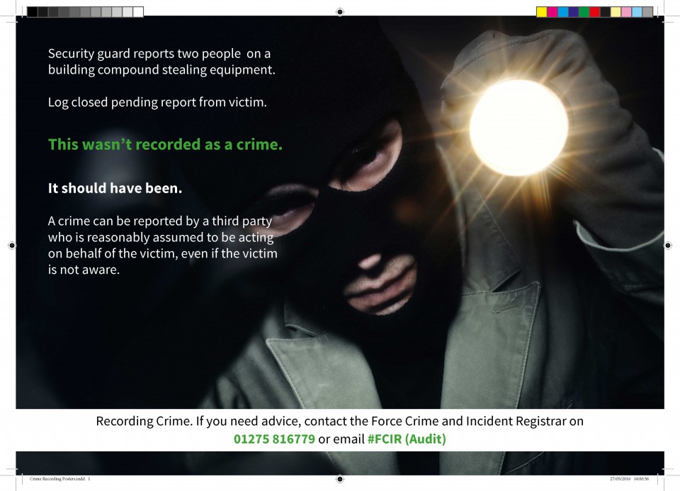 Crime Recording Poster Version 3 (I004)