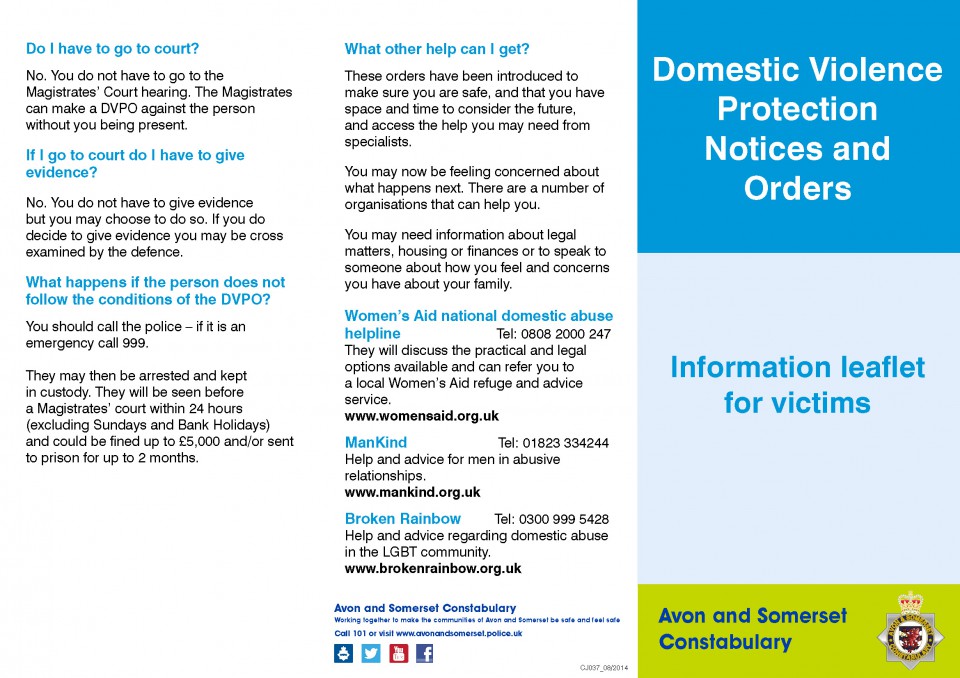 Domestic Violence Protection Notice & Order Victim (DA008)_Page_1