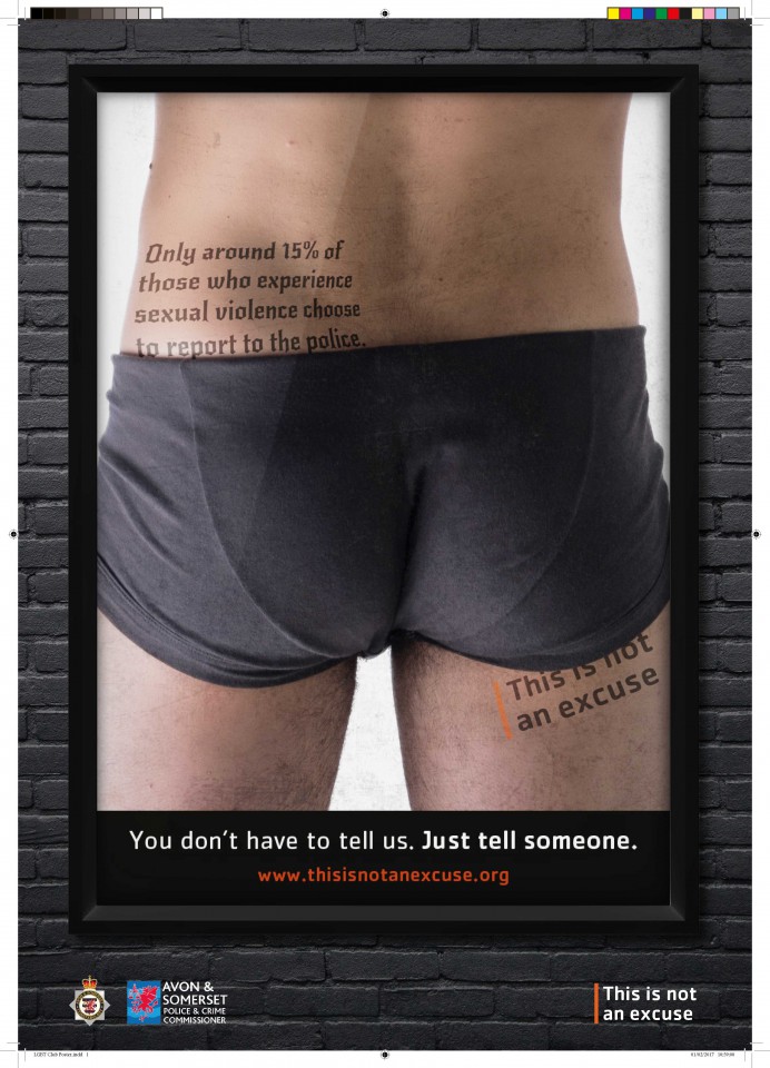 Serious Sexual Assault Poster - Male 1 (SSO001)